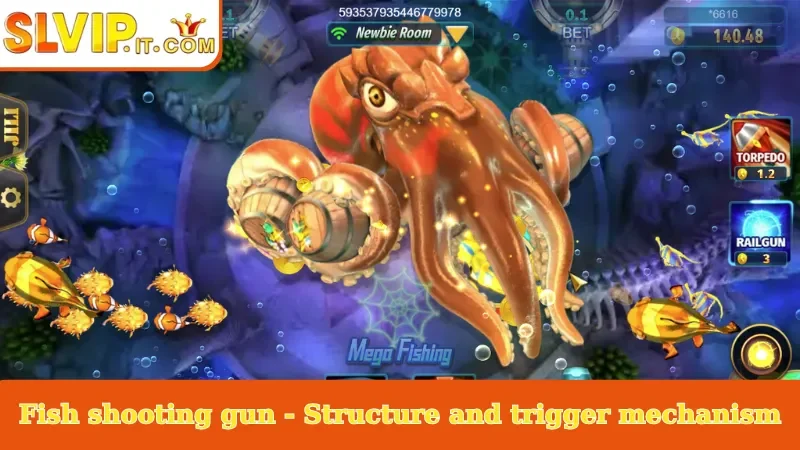 Fish shooting gun - Structure and trigger mechanism