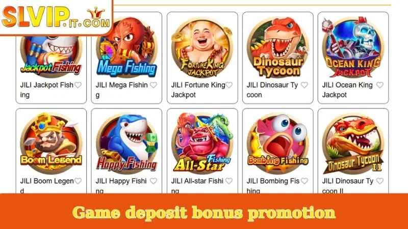 Game deposit bonus promotion