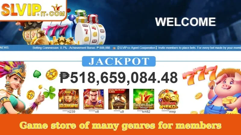 Game store of many genres for members