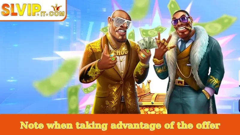 Note when taking advantage of the offer