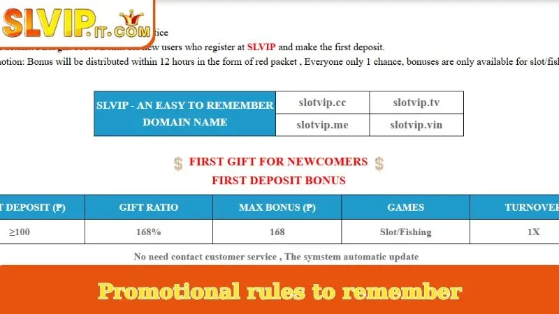 Promotional rules to remember