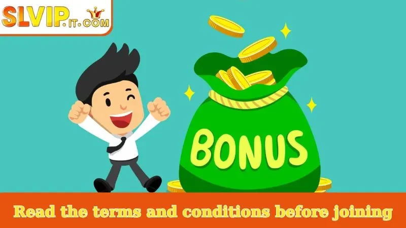 Read the terms and conditions before joining