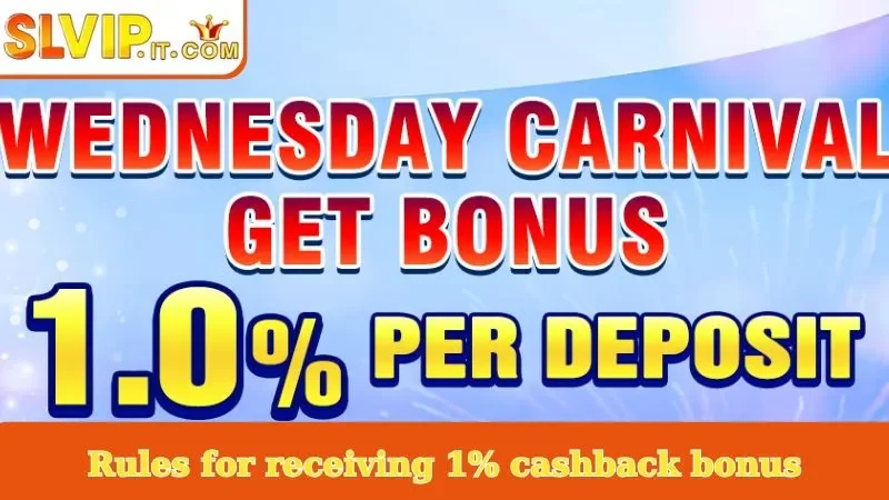 Rules for receiving 1% cashback bonus