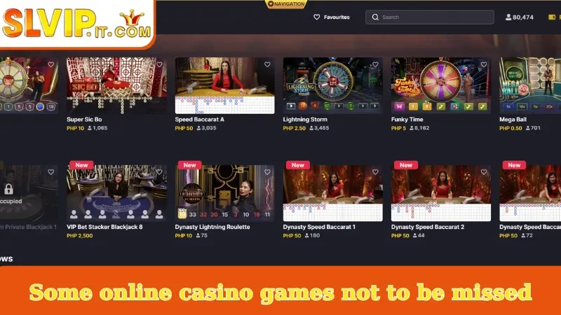 Some online casino games not to be missed