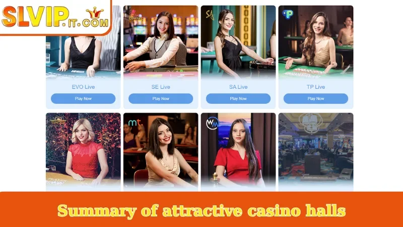 Summary of attractive casino halls